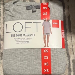 LOFT Heather Gray Pajama Set